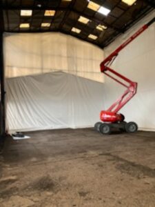 pose de filets sécurisation de chantier